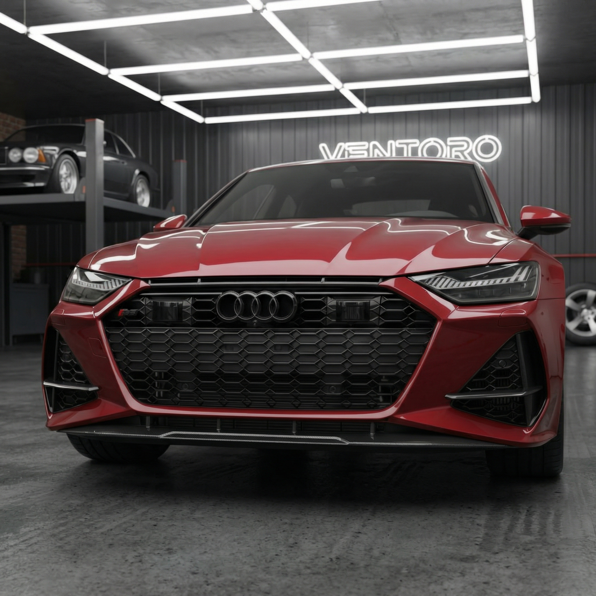 SPLITTER/DOKŁADKA ZDERZAKA PRZEDNIEGO CARBON AUDI RS6 C8 - Image 4