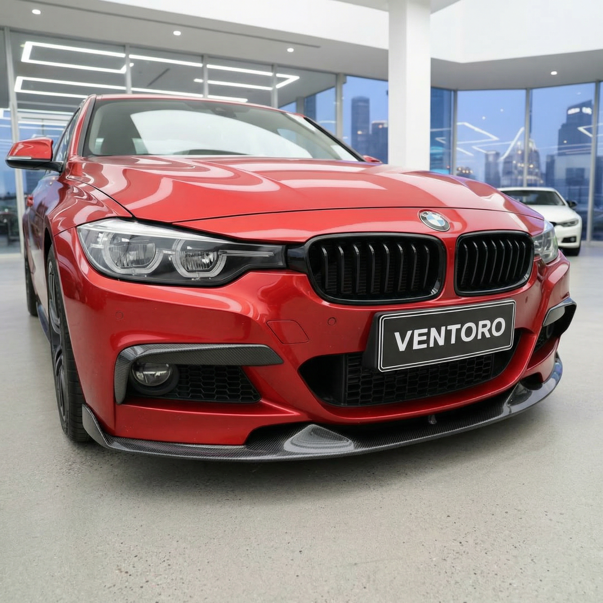 DOKŁADKI/LOTKI ZDERZAKA PRZEDNIEGO CARBON BMW F30 M TECH - obrazek 4