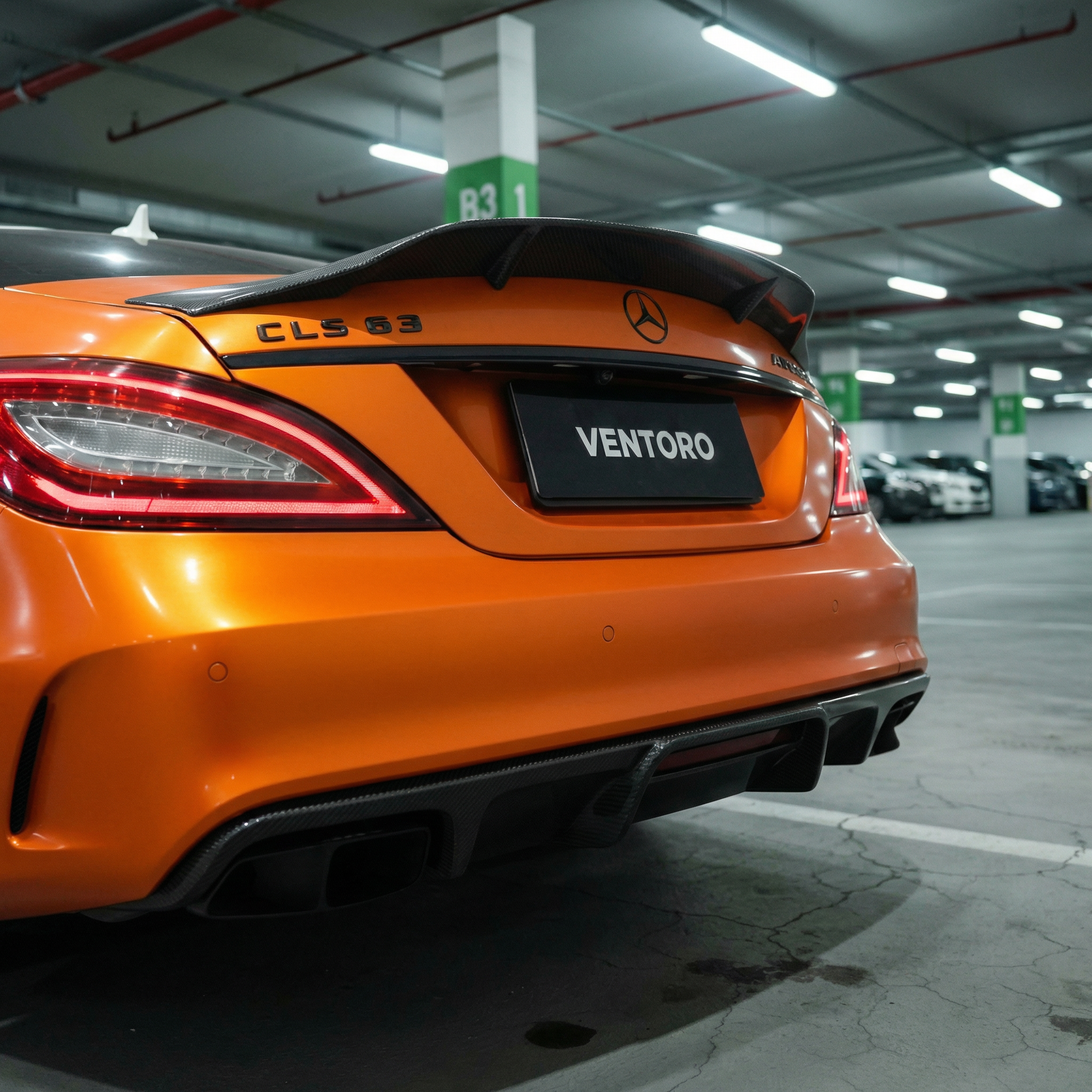 DYFUZOR ZDERZAKA TYLNEGO CARBON MERCEDES BENZ CLS 63 / C218 / AMG - Image 4