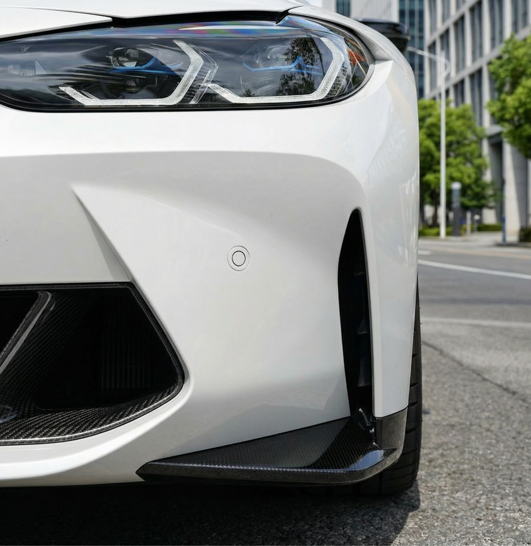 DOKŁADKI/LOTKI ZDERZAKA PRZEDNIEGO CARBON BMW G80 M3 / G81 M3 C / G82 M4 / G83 M4 C - obrazek 4