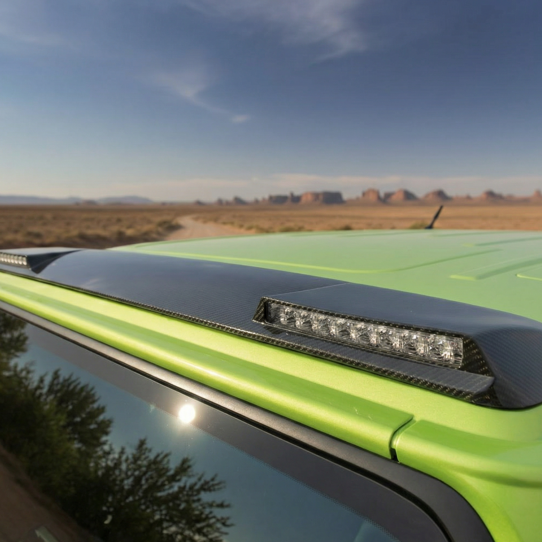 SPOILER/LOTKA PRZÓD DACH CARBON MERCEDES BENZ W463 / G55 / G63 / G65 AMG - Image 4