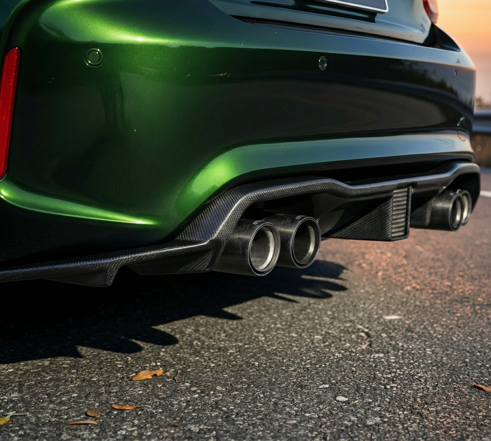 DYFUZOR ZDERZAKA TYLNEGO + LED CARBON BMW F87 M2 / F87 M2 C - Image 4