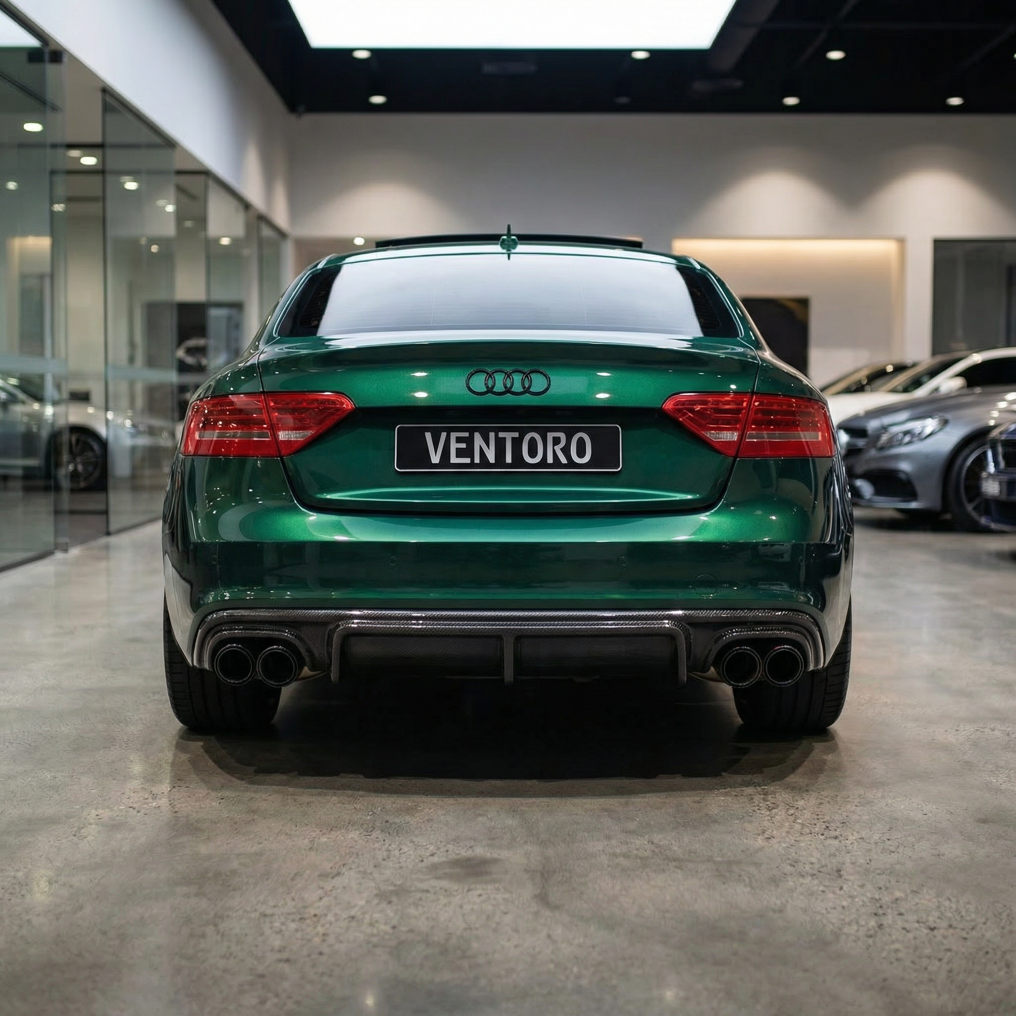 DYFUZOR ZDERZAKA TYLNEGO CARBON AUDI A5 8.5T S-LINE / S5 8.5T / COUPE / HATCHBACK / SEDAN - Image 4