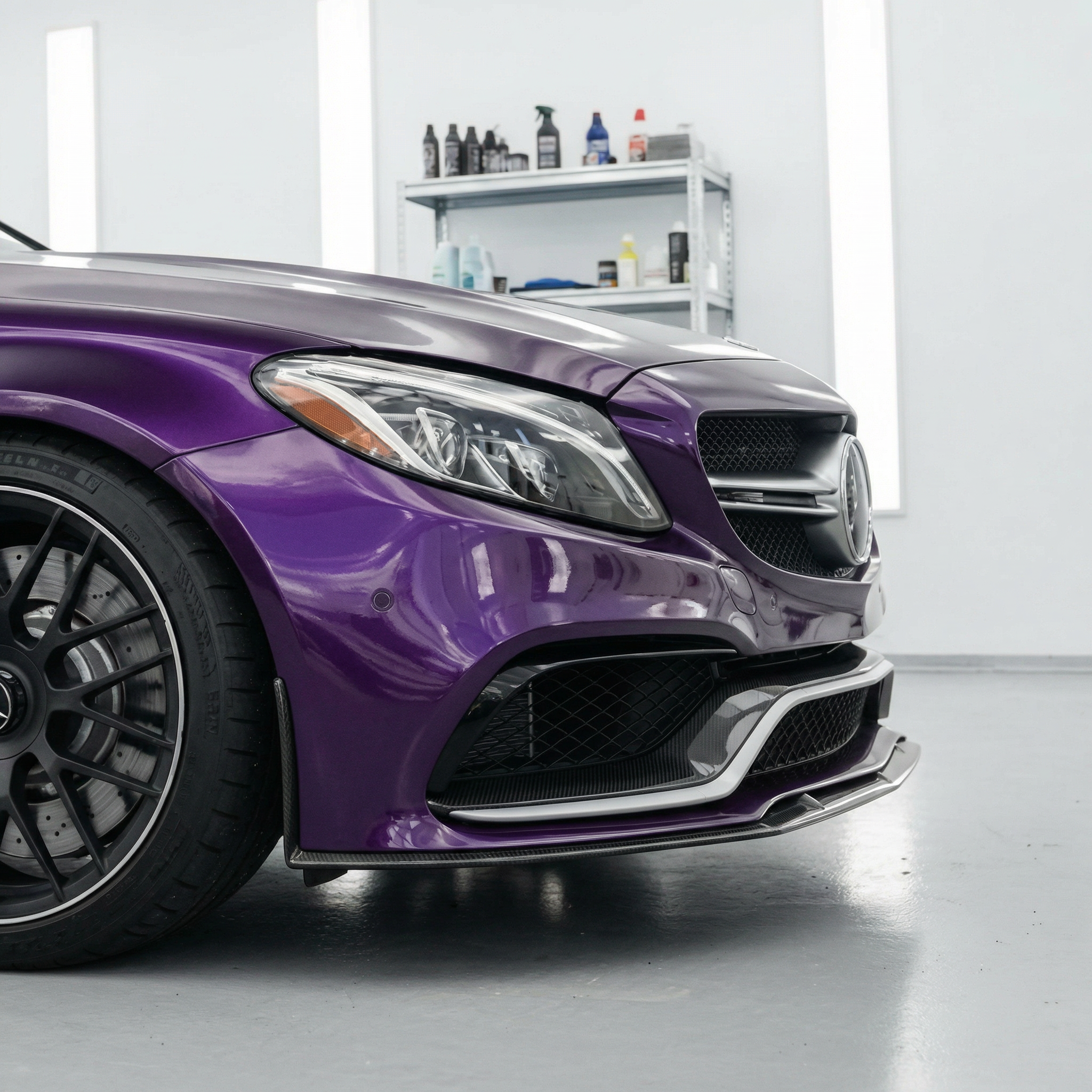 SPLITTER/DOKŁADKA ZDERZAKA PRZEDNIEGO CARBON MERCEDES BENZ C205 / C63 AMG - Image 4