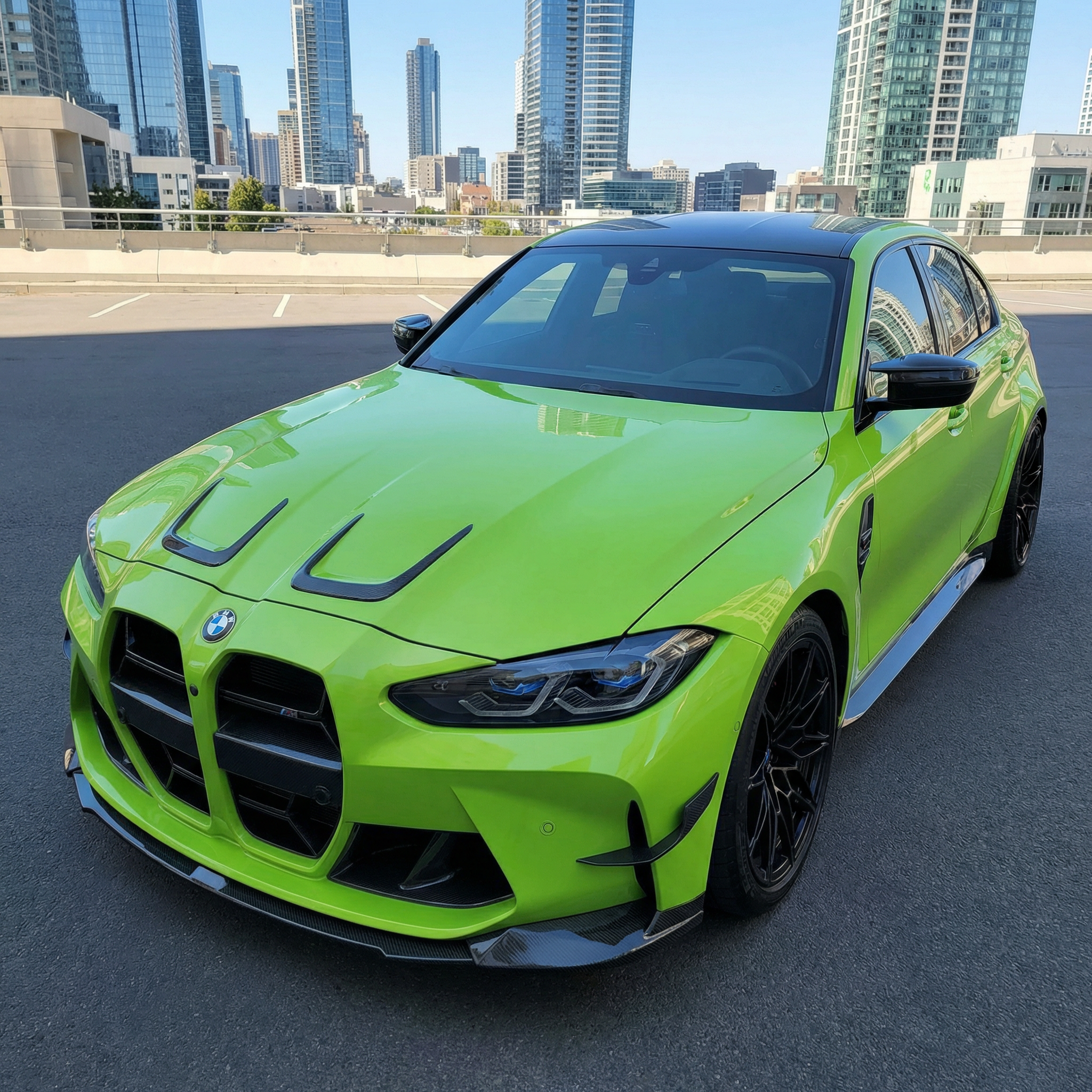 DOKŁADKI/LOTKI MASKI CARBON BMW G80 M3 / G81 M3 C / G82 M4 / G83 M4 C - Image 4