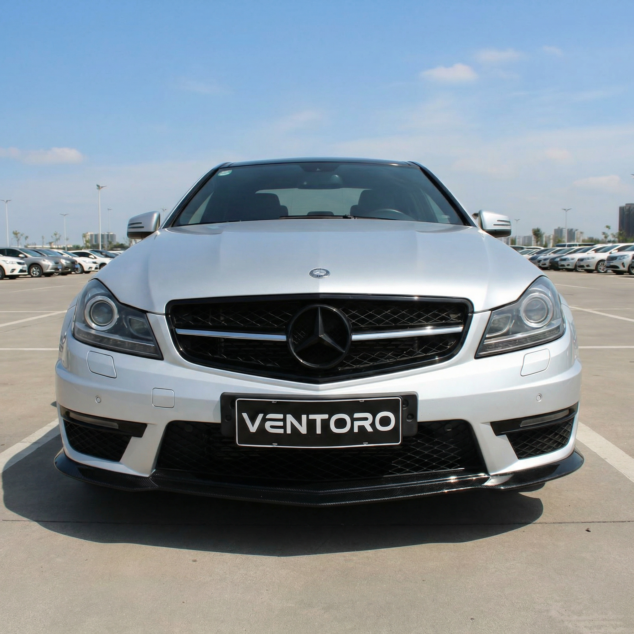 SPLITTER/DOKŁADKA ZDERZAKA PRZEDNIEGO CARBON MERCEDES BENZ W204 / C63 AMG - Image 4