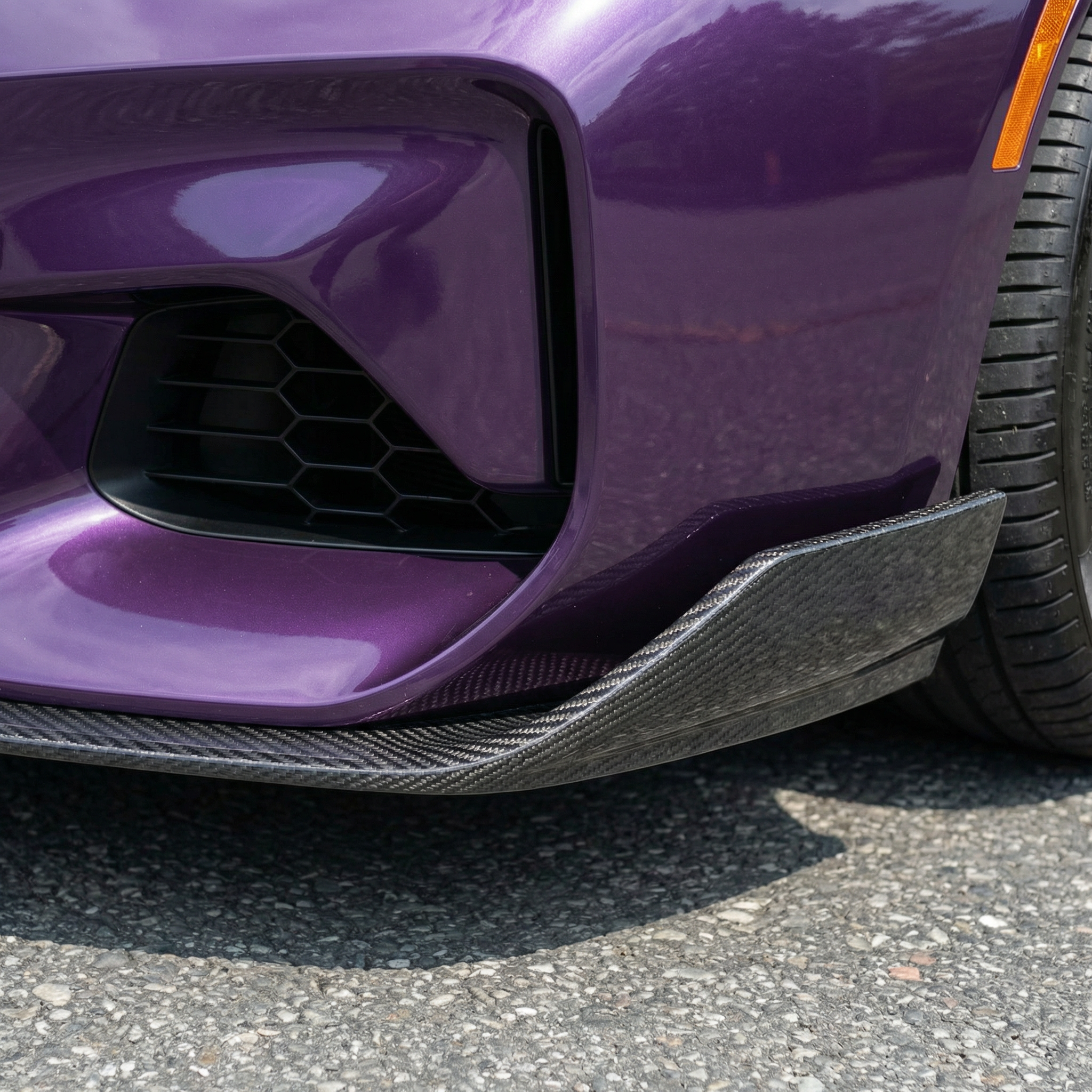 DOKŁADKI/LOTKI ZDERZAKA PRZEDNIEGO CARBON BMW F87 M2 C - Image 4