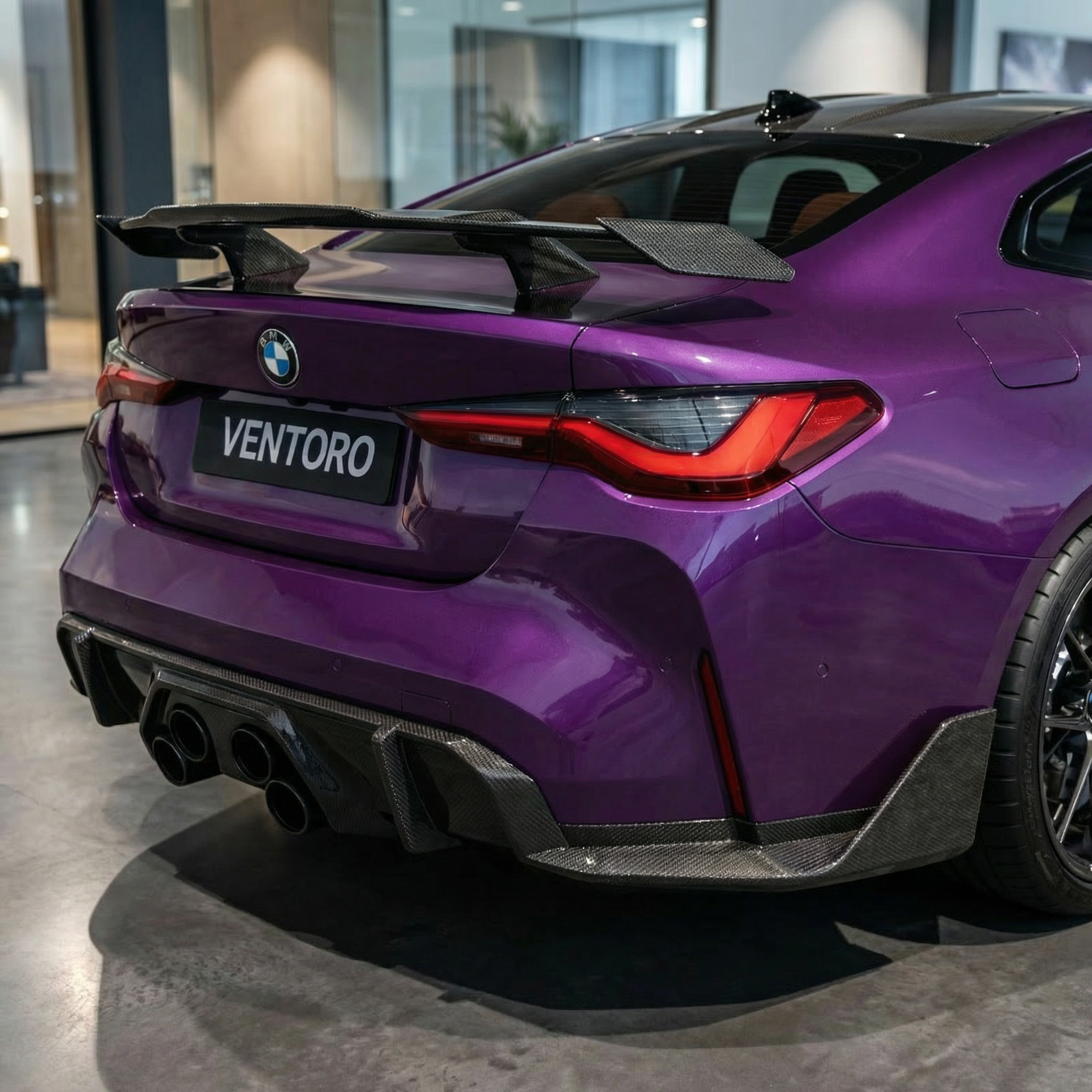 DOKŁADKI/LOTKI ZDERZAKA TYLNEGO CARBON BMW G82 M4 / G83 M4 C - Image 4