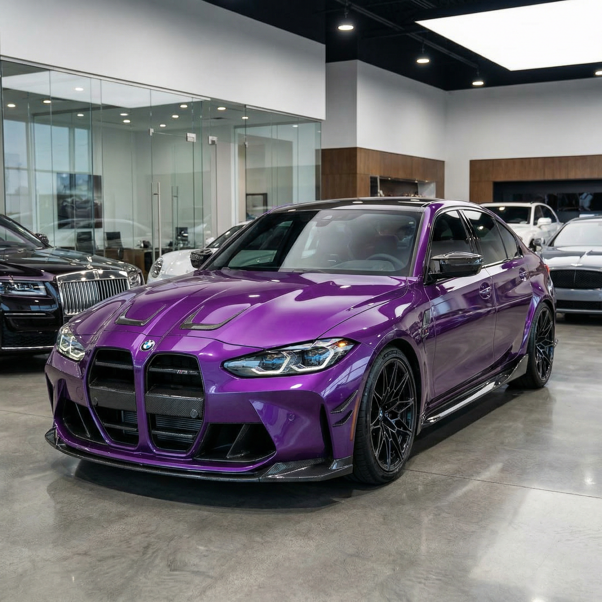 GRILL PRZÓD CARBON BMW G80 M3 / G81 M3 C / G82 M4 / G83 M4 C - Image 4