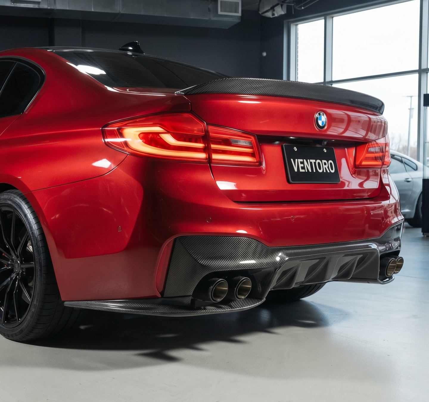 DYFUZOR ZDERZAKA TYLNEGO CARBON BMW G30 M TECH - obrazek 4