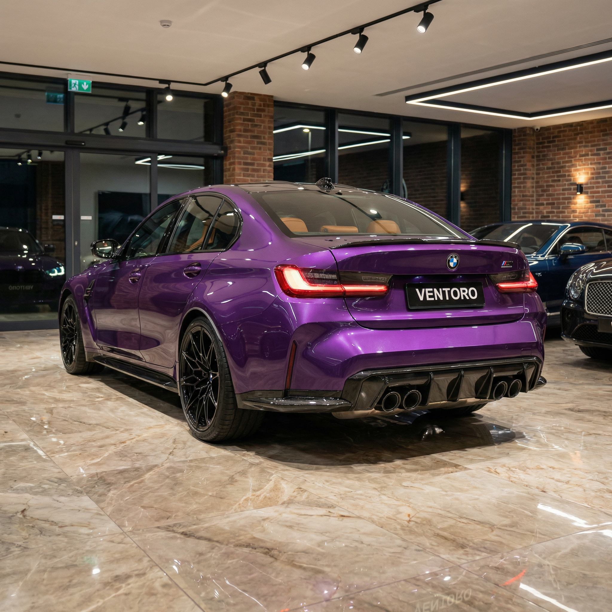 DOKŁADKI/LOTKI ZDERZAKA TYLNEGO CARBON BMW G80 M3 / G81 M3 C - obrazek 4