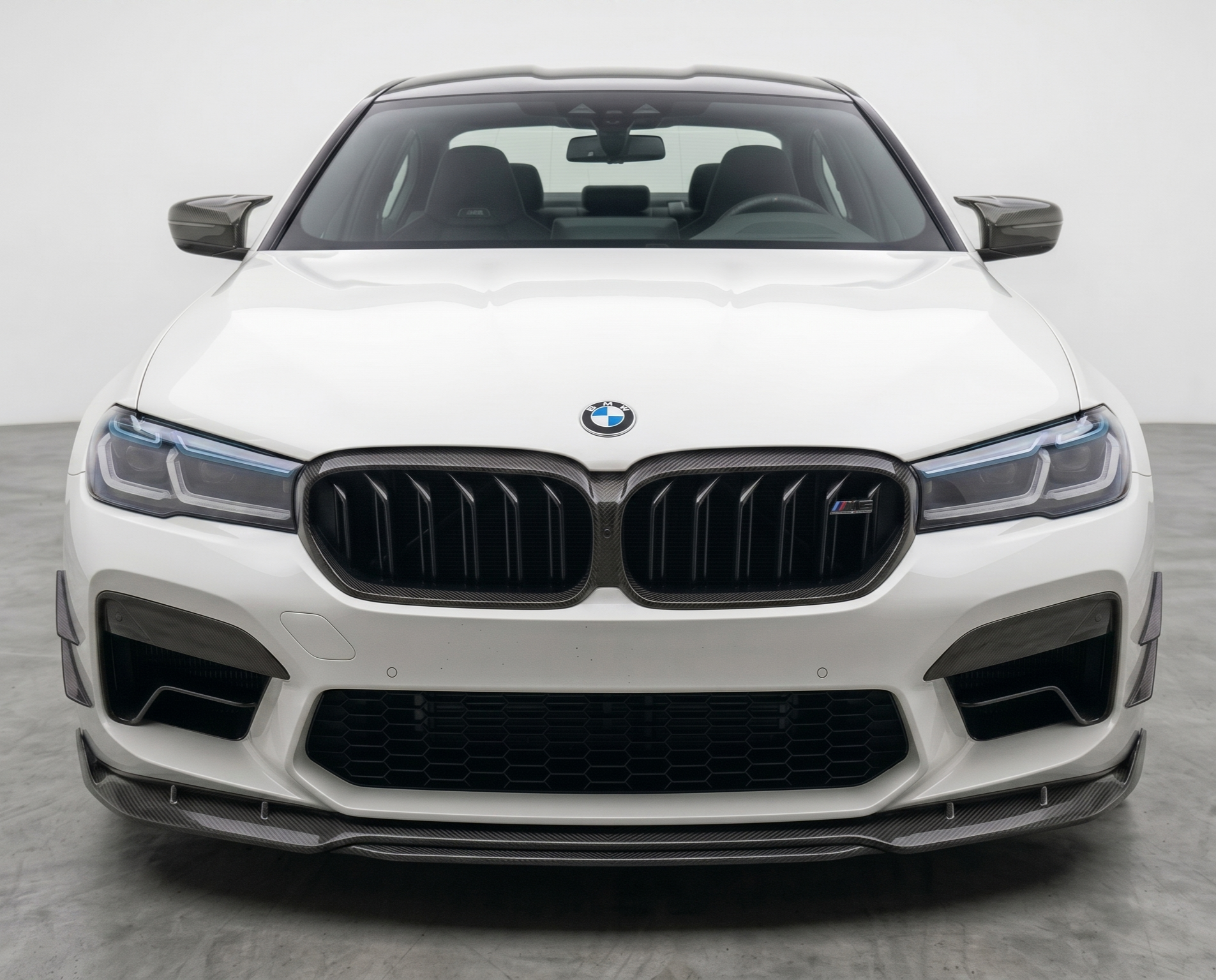DOKŁADKI/LOTKI ZDERZAKA PRZEDNIEGO CARBON F90 M5 - obrazek 4